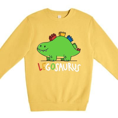 Legosaurus Legos Saurus Premium Crewneck Sweatshirt