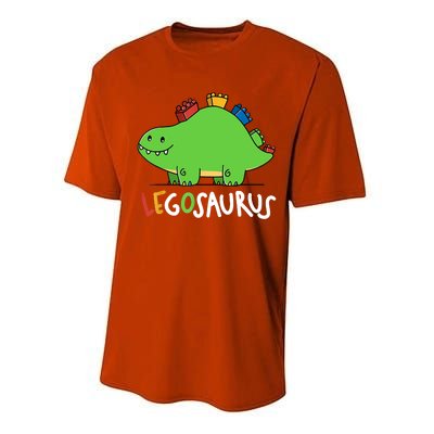 Legosaurus Legos Saurus Performance Sprint T-Shirt