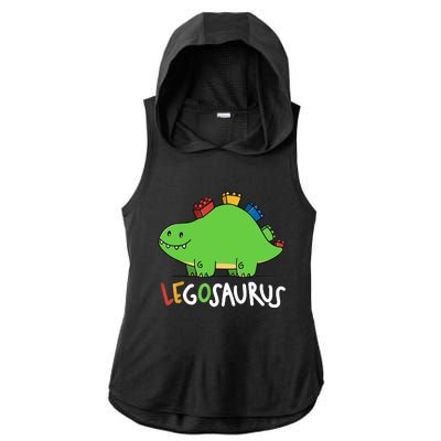 Legosaurus Legos Saurus Ladies PosiCharge Tri-Blend Wicking Draft Hoodie Tank