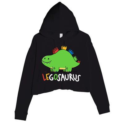 Legosaurus Legos Saurus Crop Fleece Hoodie