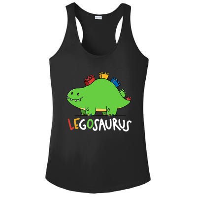 Legosaurus Legos Saurus Ladies PosiCharge Competitor Racerback Tank