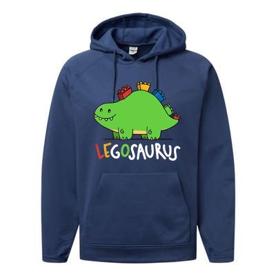 Legosaurus Legos Saurus Performance Fleece Hoodie