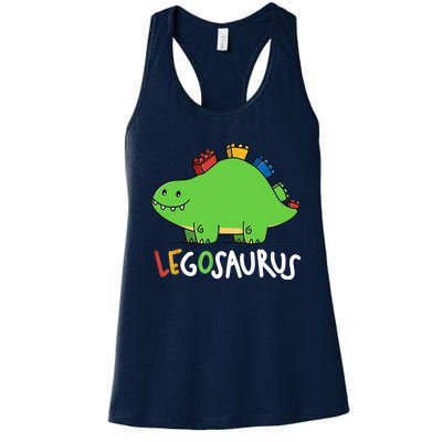 Legosaurus Legos Saurus Women's Racerback Tank