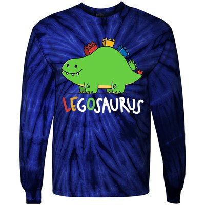 Legosaurus Legos Saurus Tie-Dye Long Sleeve Shirt