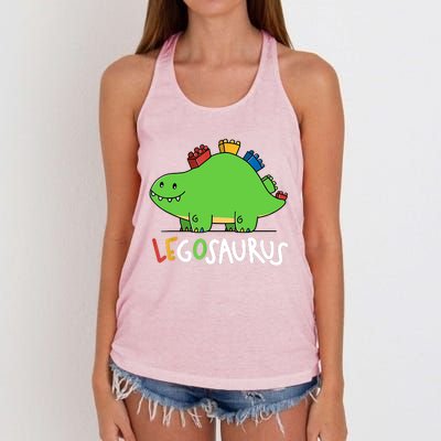 Legosaurus Legos Saurus Women's Knotted Racerback Tank