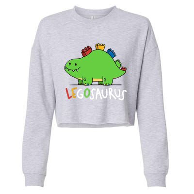 Legosaurus Legos Saurus Cropped Pullover Crew