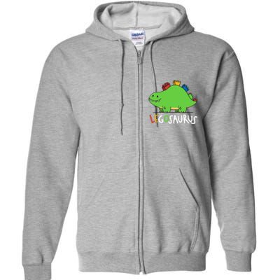 Legosaurus Legos Saurus Full Zip Hoodie