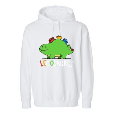 Legosaurus Legos Saurus Garment-Dyed Fleece Hoodie