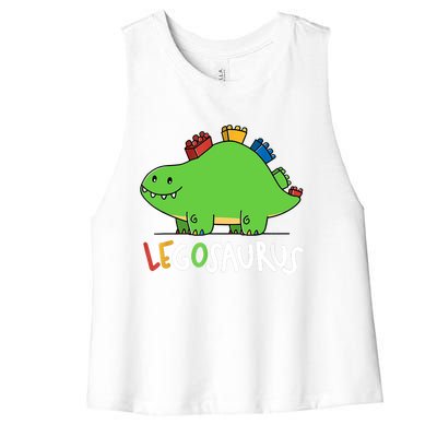 Legosaurus Legos Saurus Women's Racerback Cropped Tank