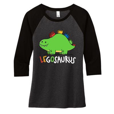 Legosaurus Legos Saurus Women's Tri-Blend 3/4-Sleeve Raglan Shirt