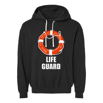 Lifebuoy Lifeguard Swimming Float Garment-Dyed Fleece Hoodie