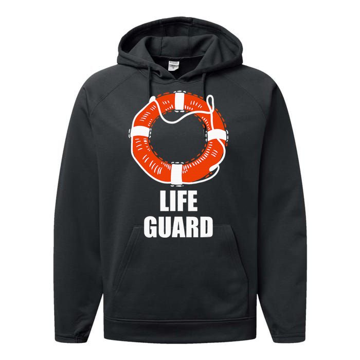 Lifebuoy Lifeguard Swimming Float Performance Fleece Hoodie