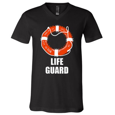 Lifebuoy Lifeguard Swimming Float V-Neck T-Shirt