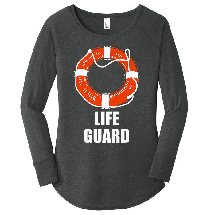 Lifebuoy Lifeguard Swimming Float Women's Perfect Tri Tunic Long Sleeve Shirt