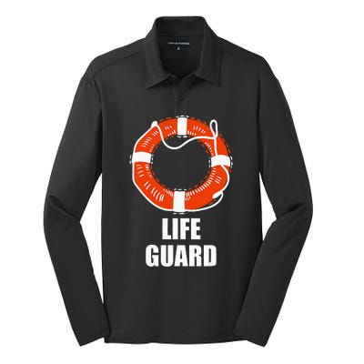 Lifebuoy Lifeguard Swimming Float Silk Touch Performance Long Sleeve Polo