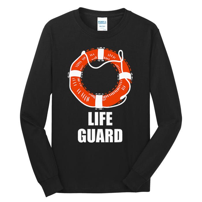 Lifebuoy Lifeguard Swimming Float Tall Long Sleeve T-Shirt