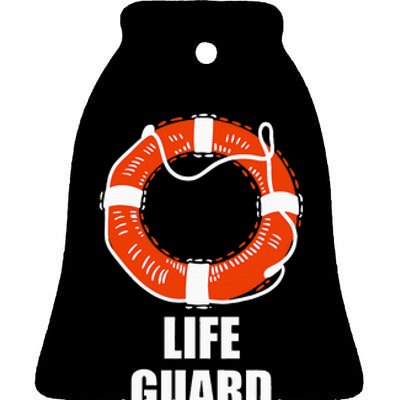 Lifebuoy Lifeguard Swimming Float Ceramic Bell Ornament