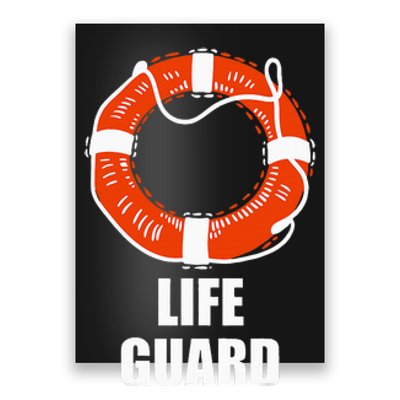 Lifebuoy Lifeguard Swimming Float Poster