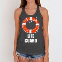 Lifebuoy Lifeguard Swimming Float Women's Knotted Racerback Tank