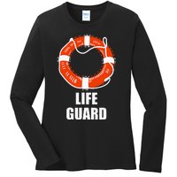 Lifebuoy Lifeguard Swimming Float Ladies Long Sleeve Shirt