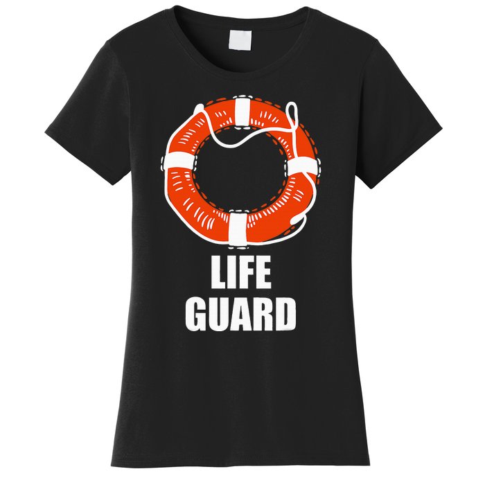 Lifebuoy Lifeguard Swimming Float Women's T-Shirt