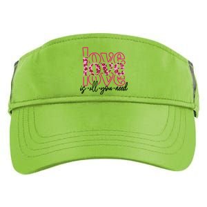 Love Leopard Skin Graphic Cute Gift Adult Drive Performance Visor