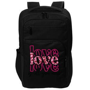 Love Leopard Skin Graphic Cute Gift Impact Tech Backpack