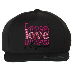 Love Leopard Skin Graphic Cute Gift Wool Snapback Cap