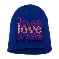 Love Leopard Skin Graphic Cute Gift Short Acrylic Beanie