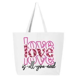 Love Leopard Skin Graphic Cute Gift 25L Jumbo Tote