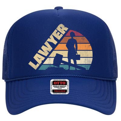 Lawyer Law Student Gift High Crown Mesh Back Trucker Hat