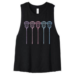 Lacrosse Lacrosse Sticks Woman Women's Racerback Cropped Tank