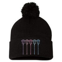 Lacrosse Lacrosse Sticks Woman Pom Pom 12in Knit Beanie