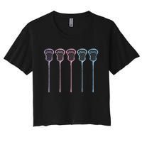 Lacrosse Lacrosse Sticks Woman Women's Crop Top Tee