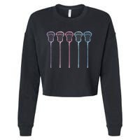 Lacrosse Lacrosse Sticks Woman Cropped Pullover Crew