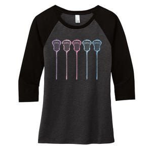 Lacrosse Lacrosse Sticks Woman Women's Tri-Blend 3/4-Sleeve Raglan Shirt