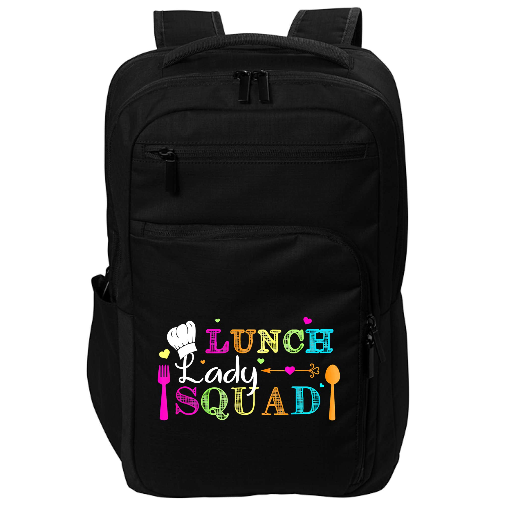Lunch Lady Squad Cafeteria Worker Teacher Appreciation Impact Tech Backpack