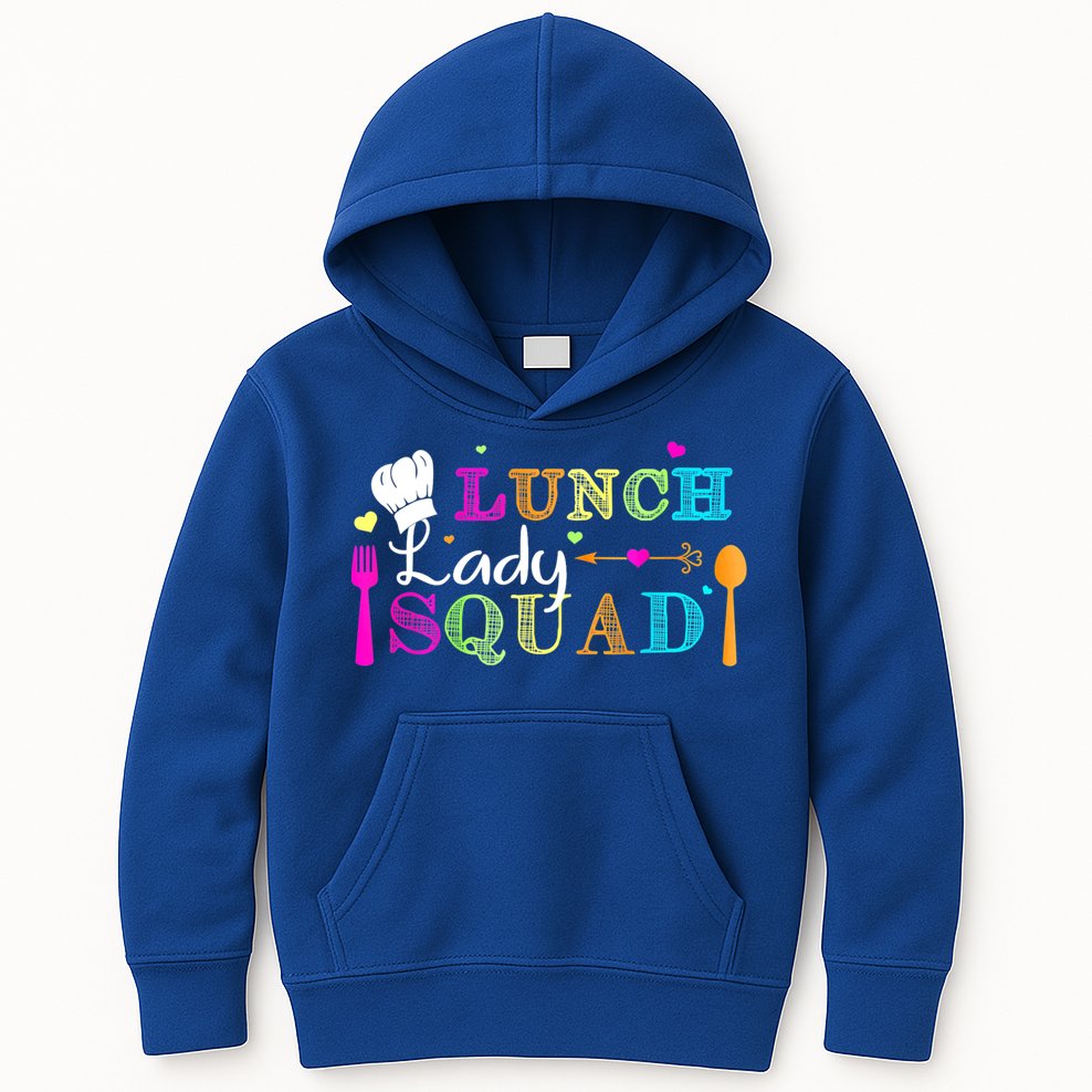 Lunch Lady Squad Cafeteria Worker Teacher Appreciation Kids Hoodie