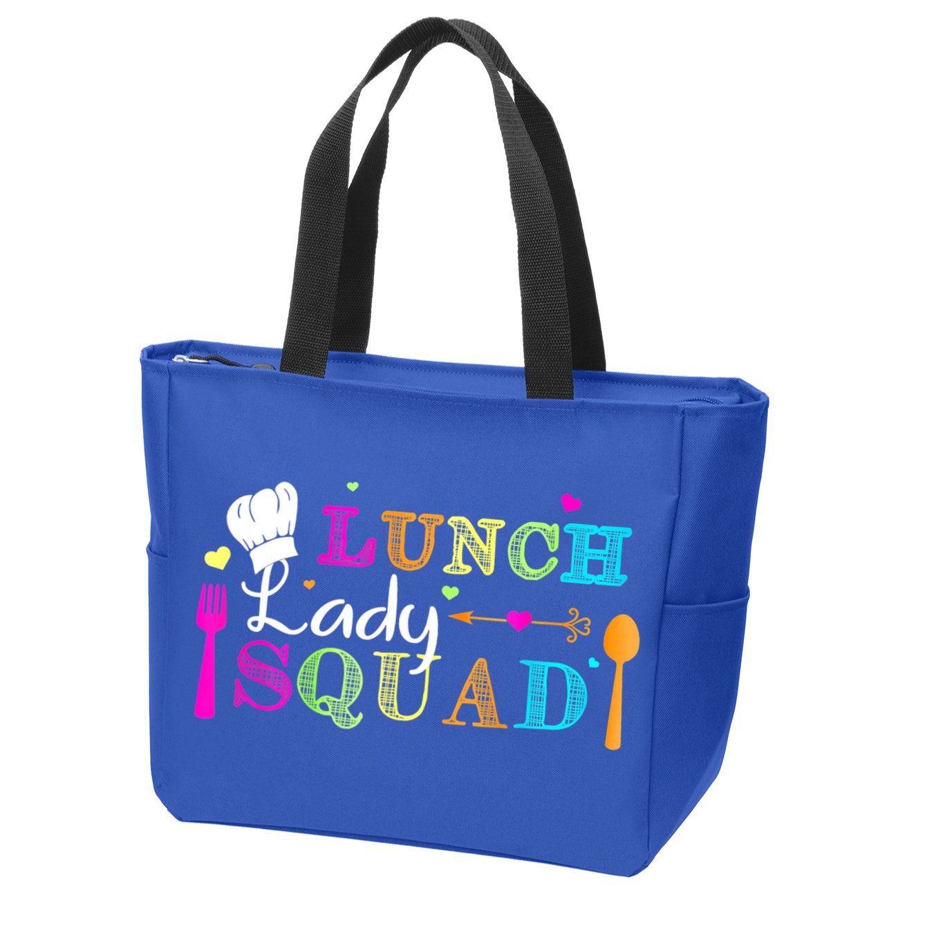 Lunch Lady Squad Cafeteria Worker Teacher Appreciation Zip Tote Bag