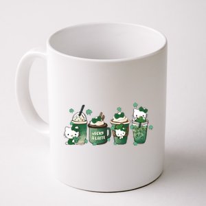 Lucky Latte St Patrick's Day Shamrock Kitty Lucky Latte Coffee Mug