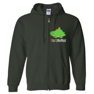 Legosaurus Legos Saurus Full Zip Hoodie