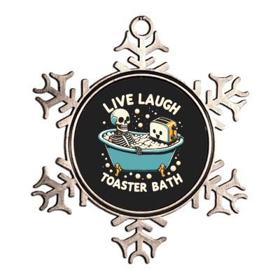 Live Laugh Toaster Bath Metallic Star Ornament