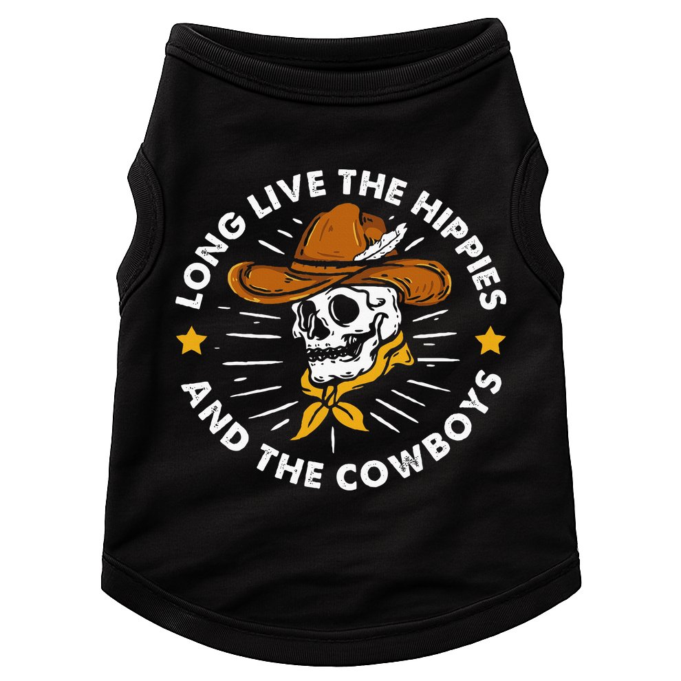 Long Live The Hippies And The Cowboys Doggie Tank