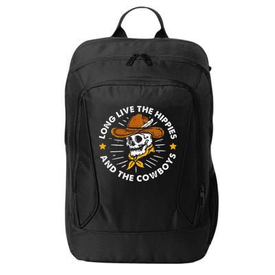 Long Live The Hippies And The Cowboys City Backpack