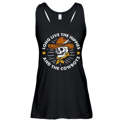 Long Live The Hippies And The Cowboys Ladies Essential Flowy Tank