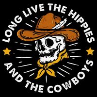 Long Live The Hippies And The Cowboys 16 in Basic Backpack