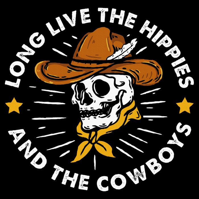 Long Live The Hippies And The Cowboys 16 in Basic Backpack