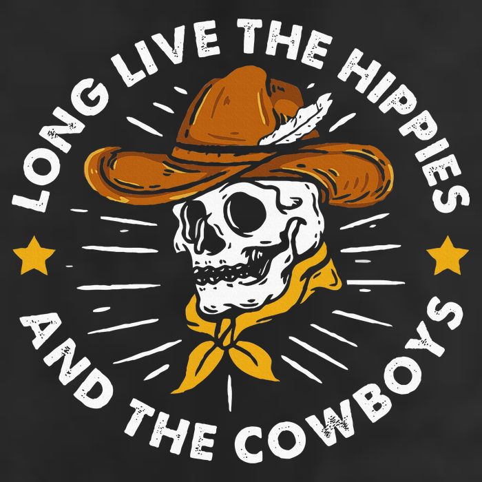 Long Live The Hippies And The Cowboys 25L Jumbo Tote