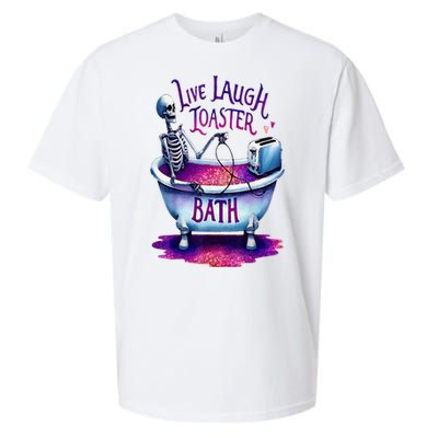 Live Laugh Toaster Bath Sueded Cloud Jersey T-Shirt