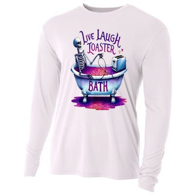 Live Laugh Toaster Bath Cooling Performance Long Sleeve Crew